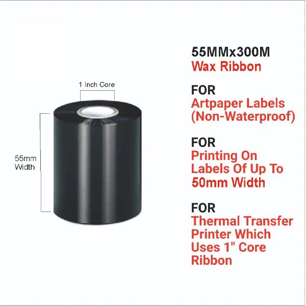 [1401] Ribbon Wax 55x300mtr.