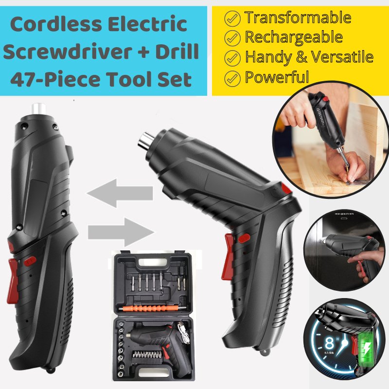 [IC8668] Screwdriver Cordless Toolkit 47 in One