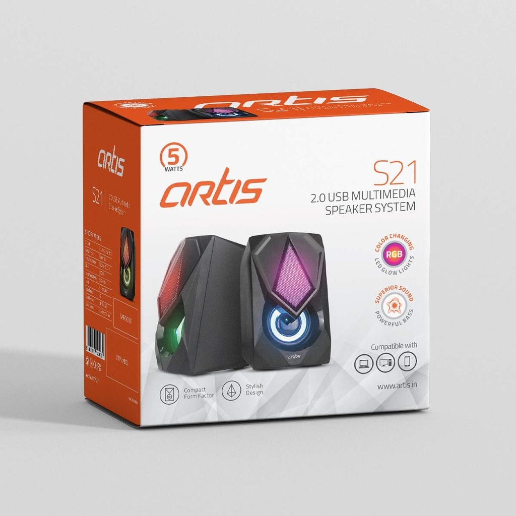 [5168] Speaker 2.0 Artis S21 Usb Multimedia