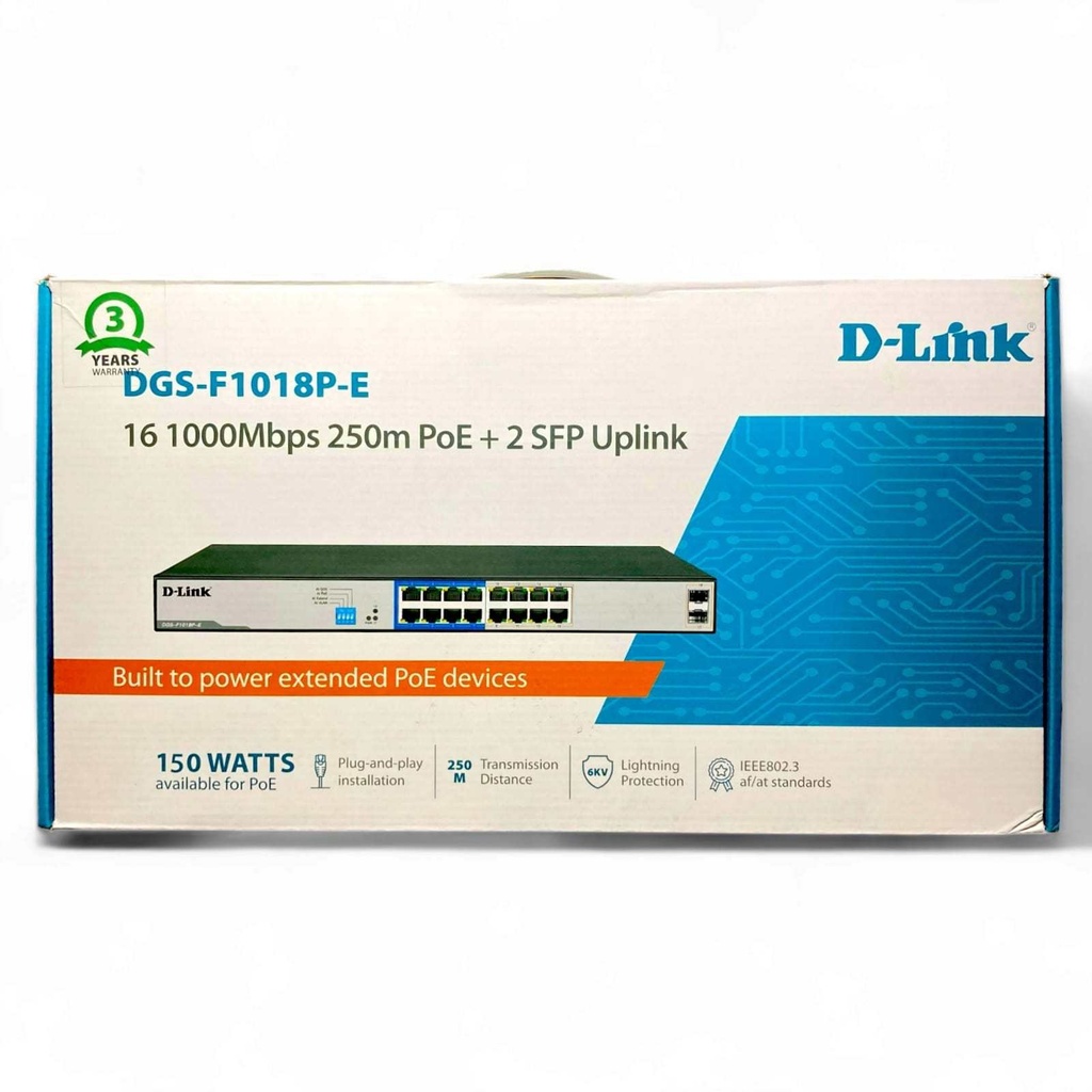 [IC8843] Switch Dlink 16 Port DGS-F1018P-E