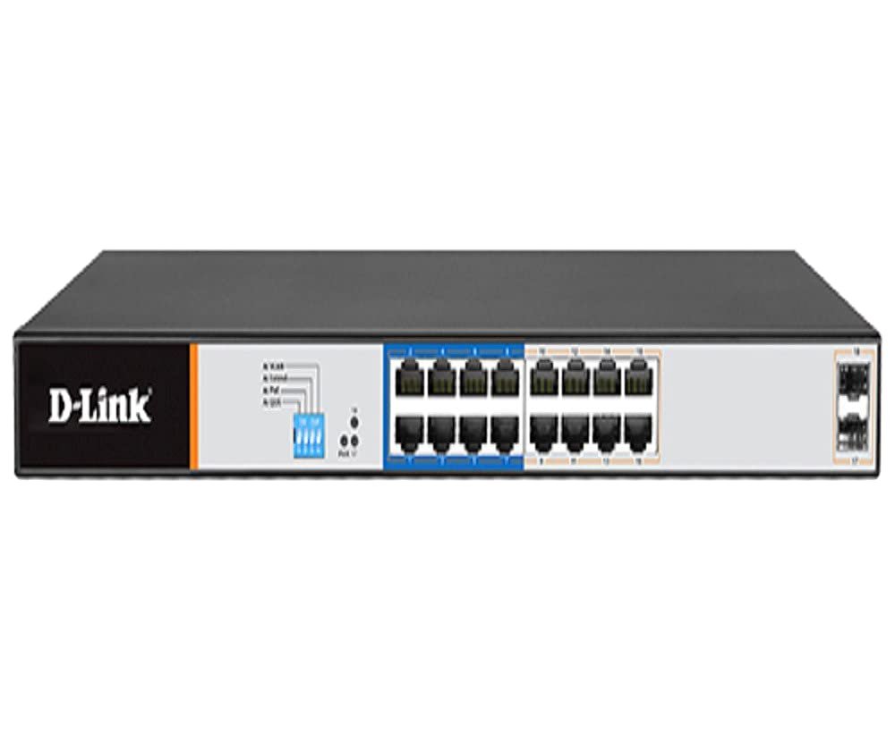 [6314] PoE Switch D-Link  DGS-F1018P-E (16 Ch. Full Giga)