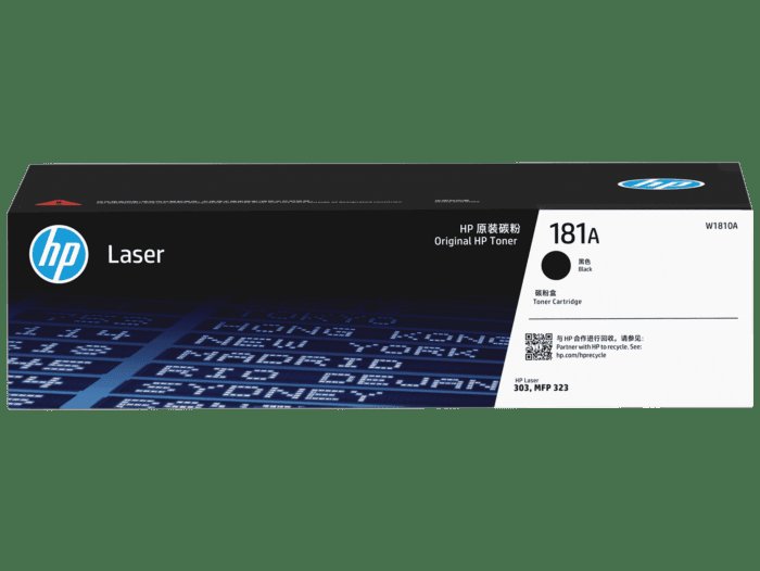 [IC8910] Toner W1810A  Alphabet  (181A)