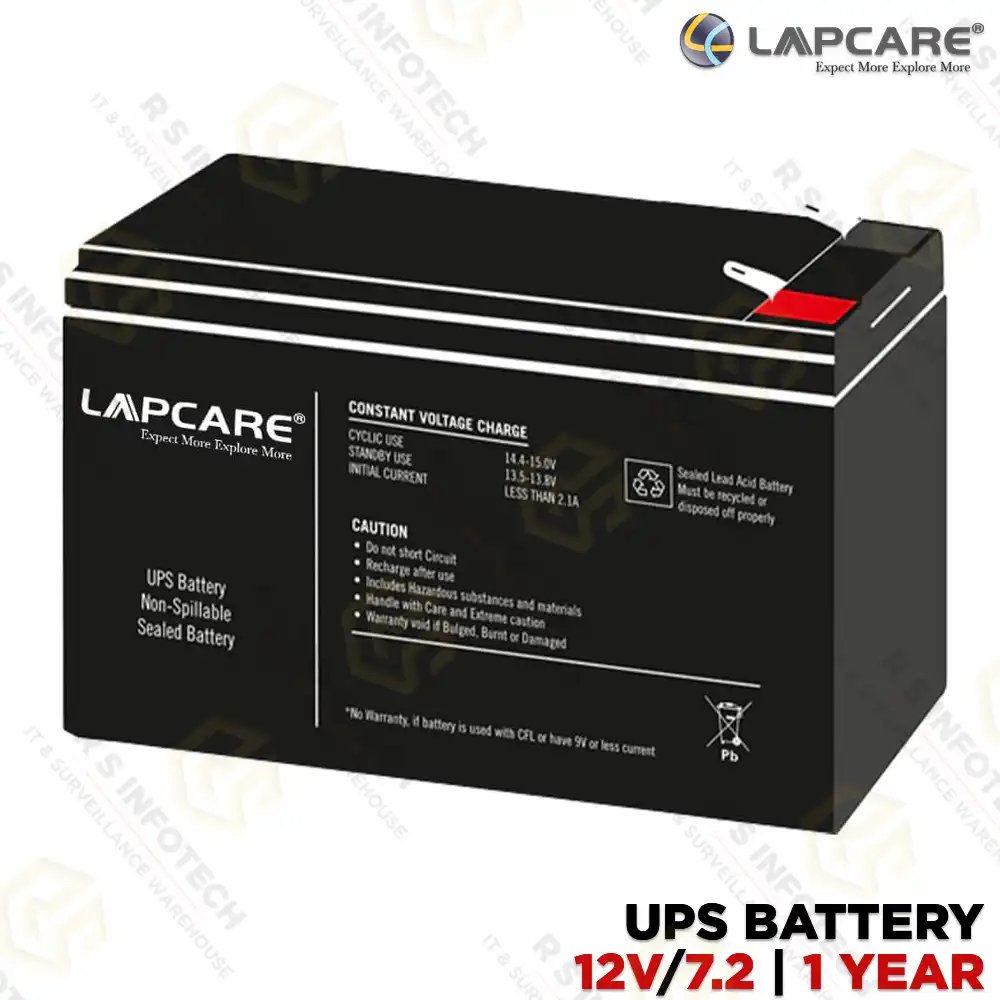Battery Lapcare 12V-7.2AH for UPS