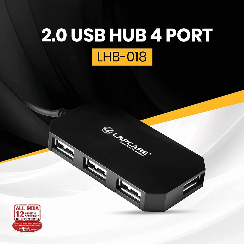Usb Hub Lapcare  4 Port LHB018+