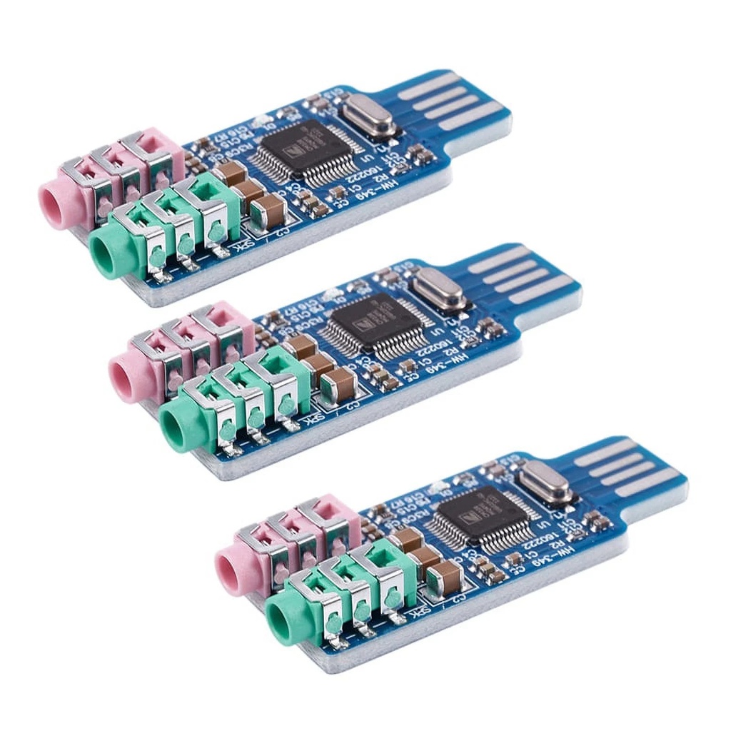 [6372] Usb Sound Card  Blue 5hv2