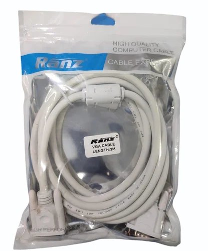 [IC8929] VGA Cable Ranz 3 Mtr (White)