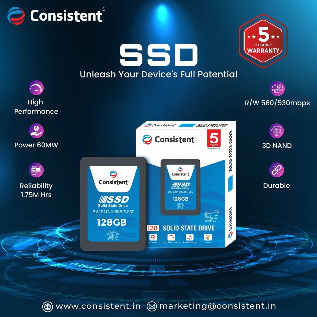 [IC6956] SSD Sata Consistent [128GB]
