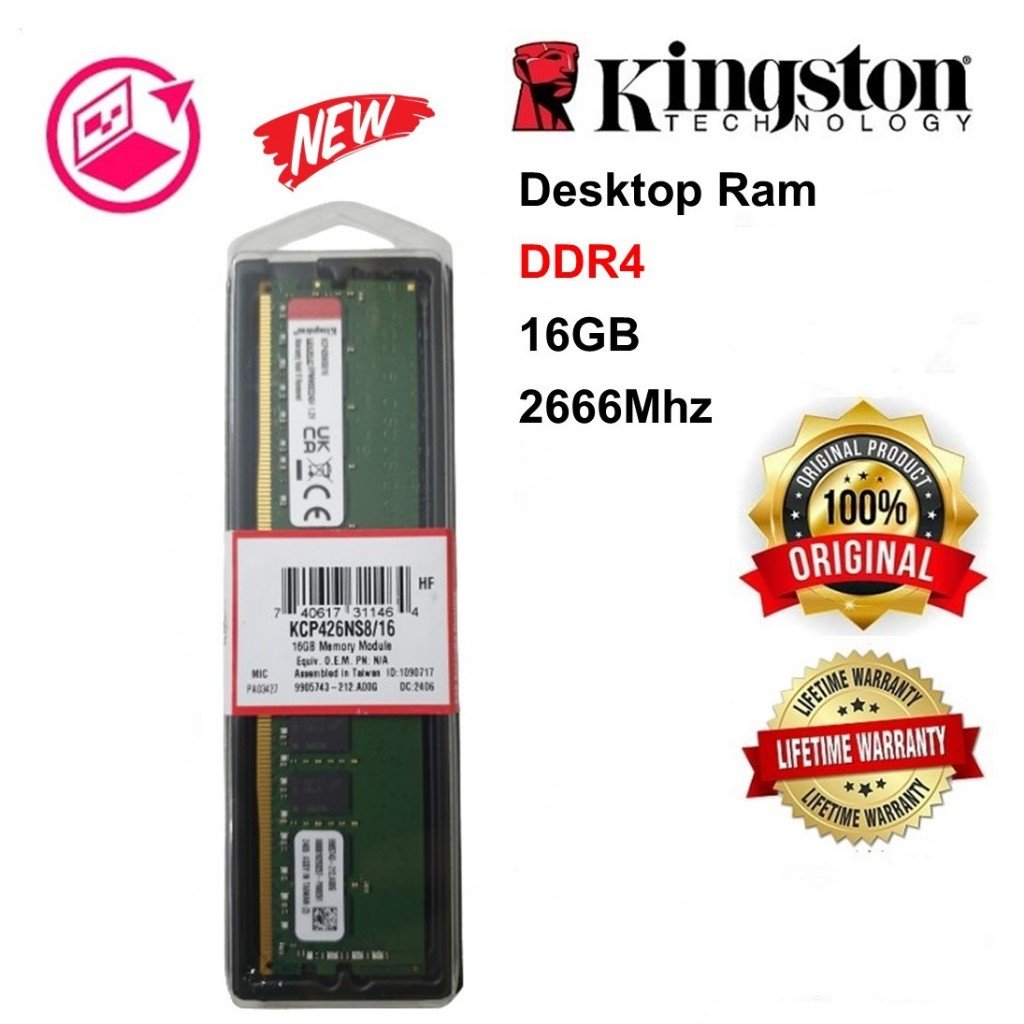 [1317] Ram Kingstone DDR4 DT 16GB