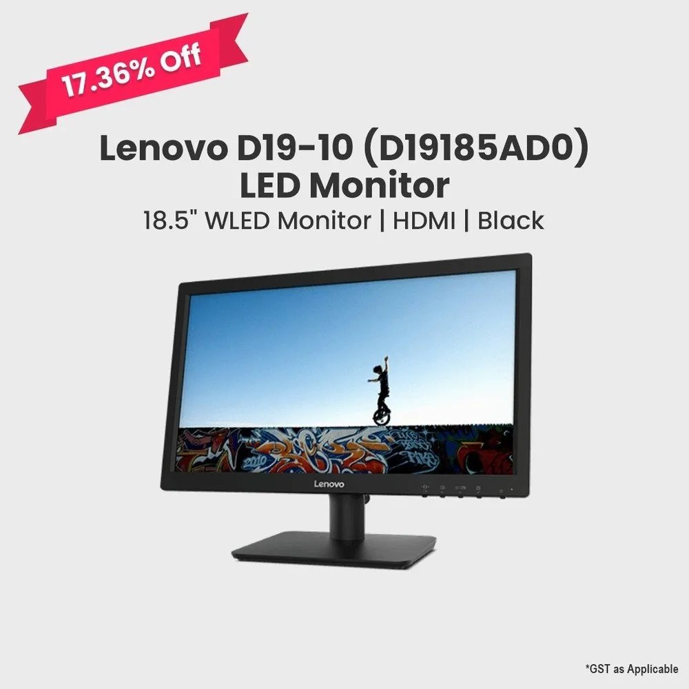 [5924] 19'' Monitor Lenovo D19185AD0 HDMI