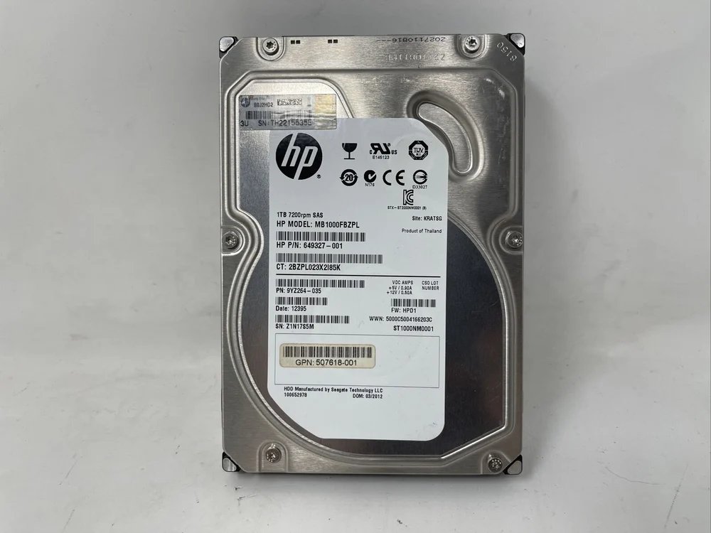 [1210] 1TB HDD HP 1TB 6g Sata 7.2k [Server]