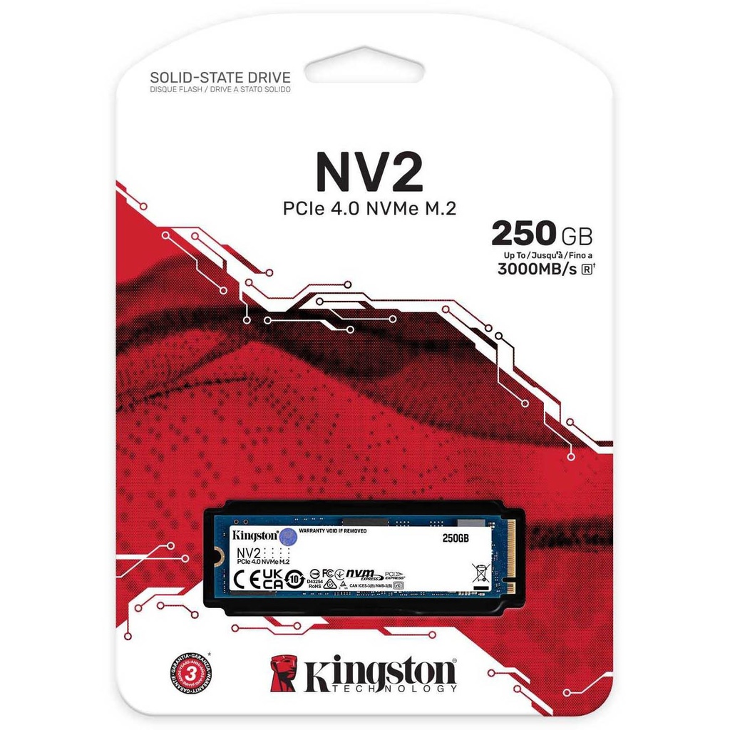 [IC6765] 250GB NVME SSD Kingstone NV1 35X Faster