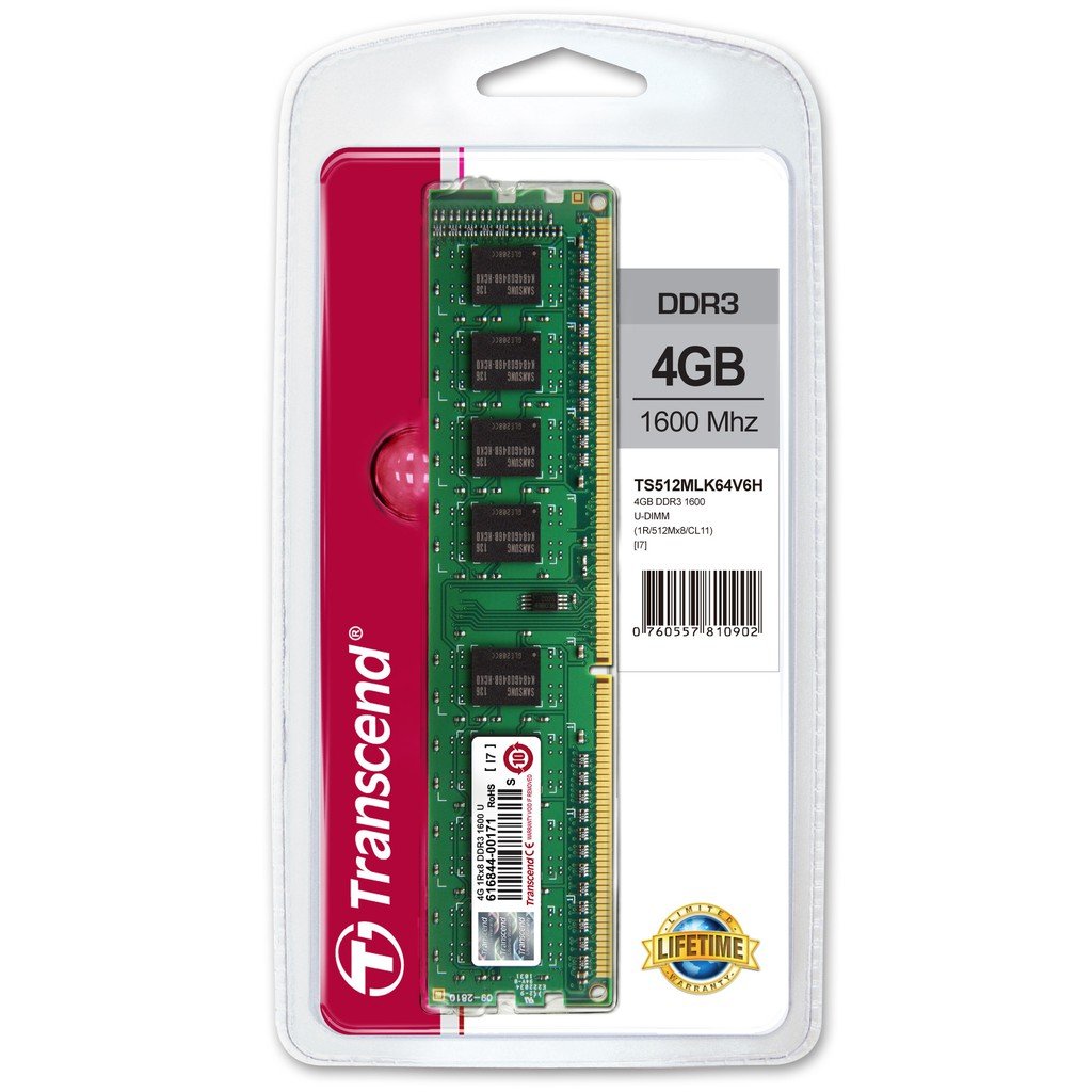 [6001] 4GB RAM TRANCEND DDR3 DT