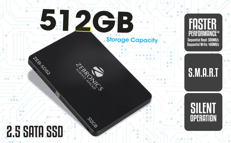 [IC7174] SSD Sata Zebronics  ZEB-SD52 2.5 [512 GB]