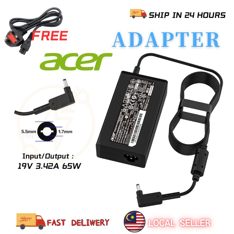 [5543] 65W Adapter 19V,3.42A (for Acer)