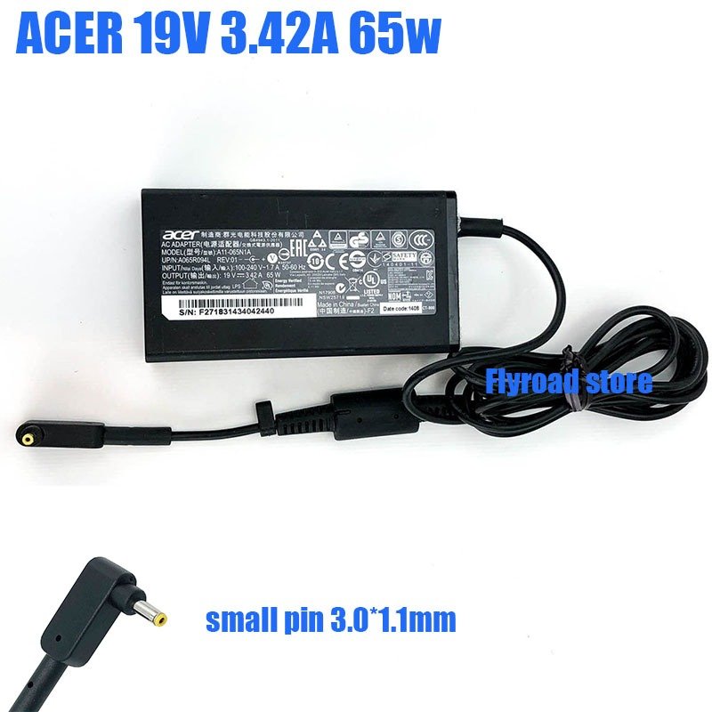 [IC8510] 65W Adapter Acer  Small Pin Org