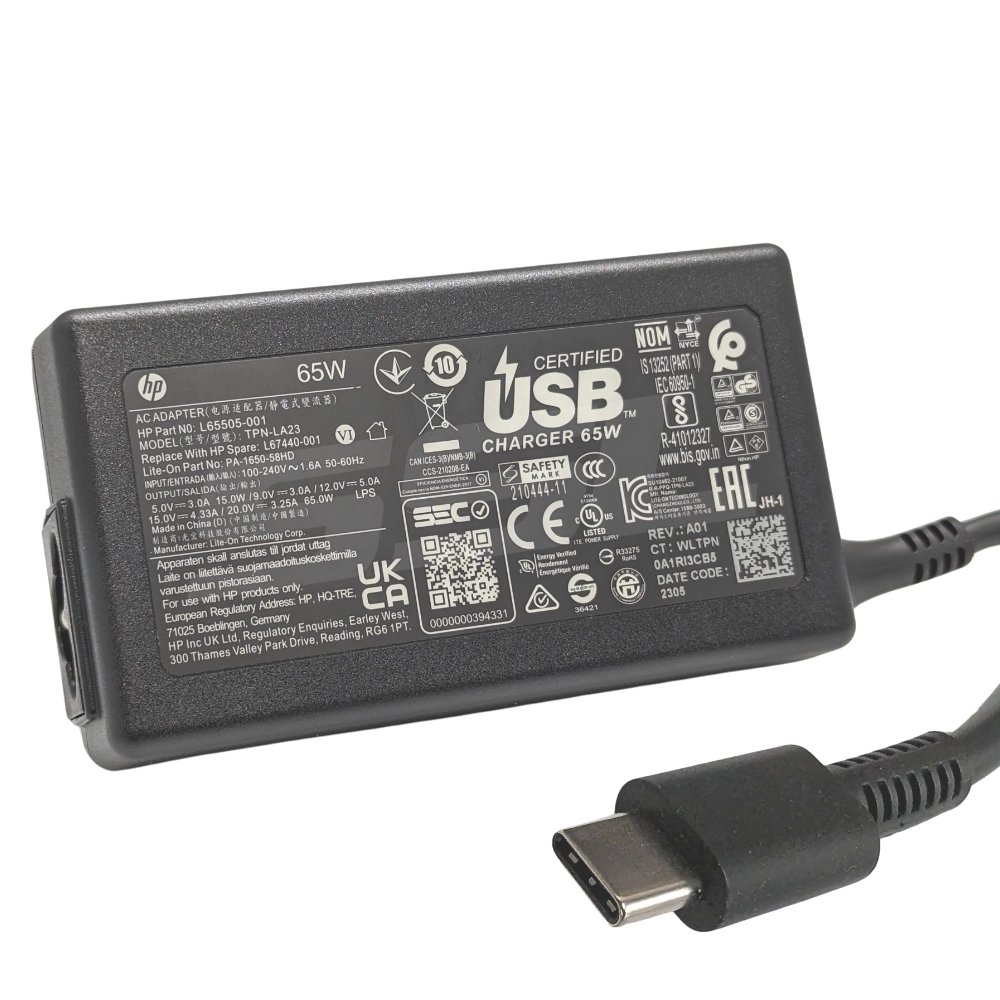 [IC8727] 65W Adapter Hp USB -C-LC Power