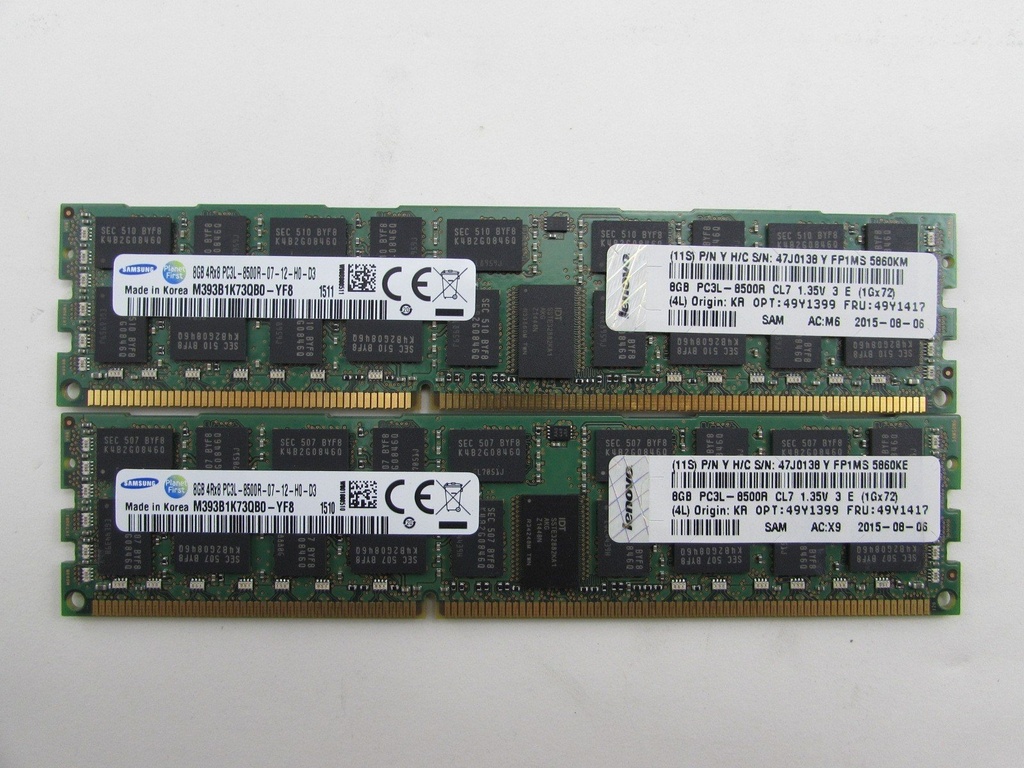 [IC7111] 8GB Ram IBM 8GB DDR3 8500ecc Reg 49Y1417-001