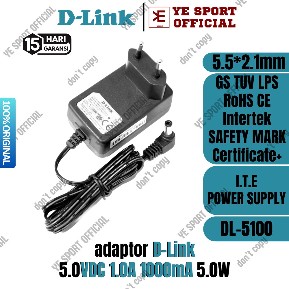 [899] Adapter D-Link 5V 1.0A