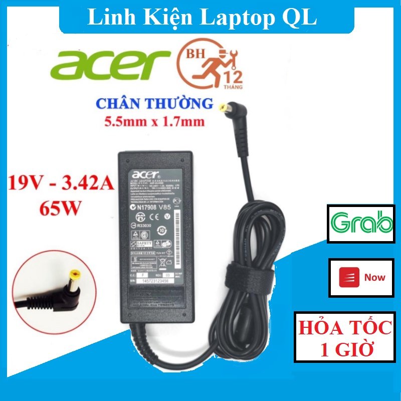 [5182] Adapter Laptop Acer 19v,3.42A, 65W Org.