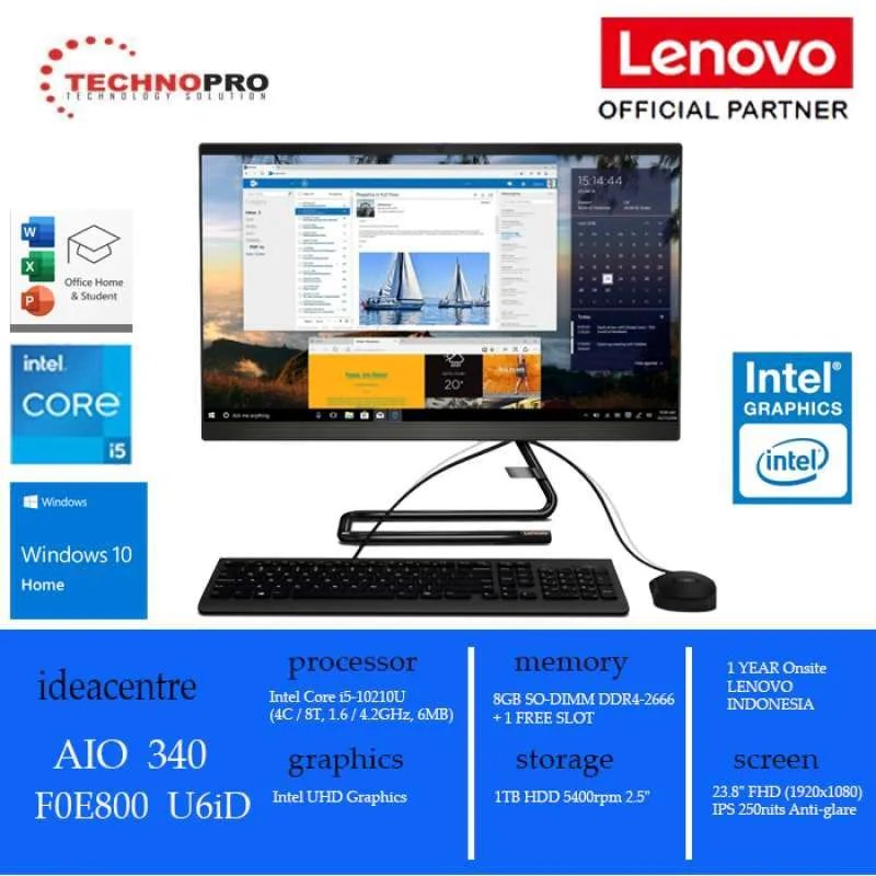 [IC6988] AIO Lenovo A340-F0E800YBIN CI5,8GB,512GB