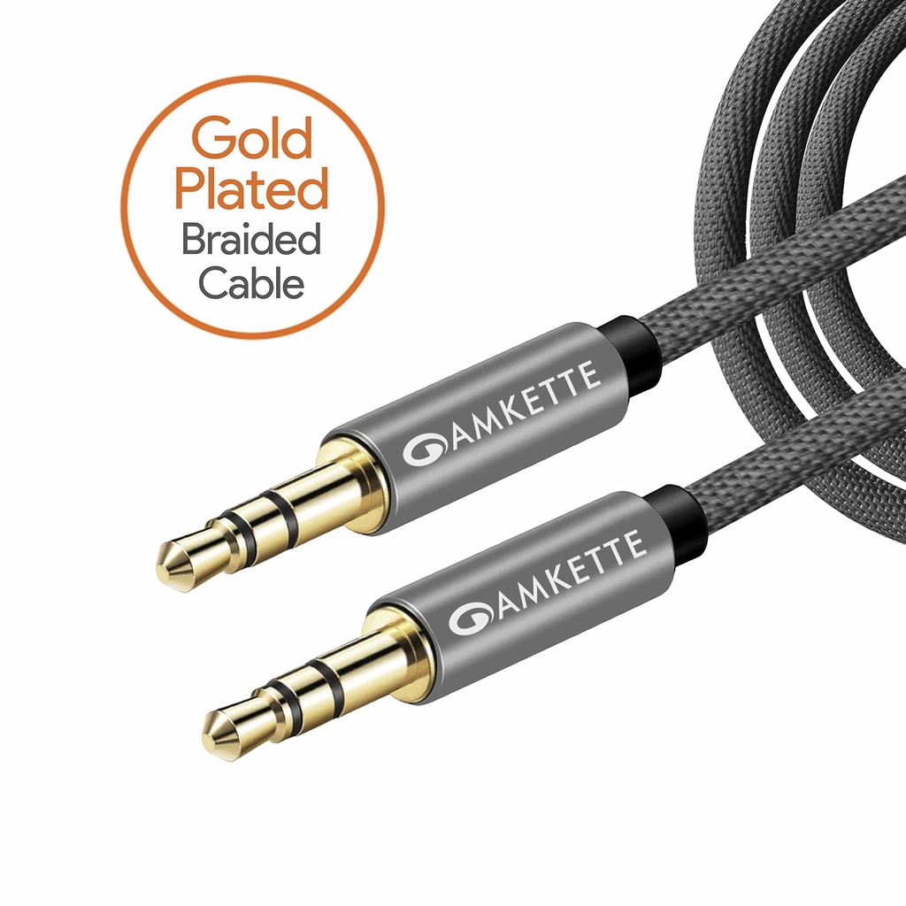 [6443] Aux Amkette Gray Cable 1.5M
