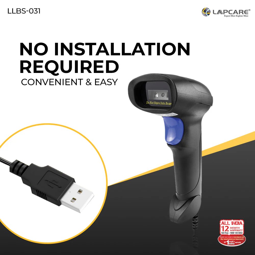 [IC7256] Barcode Scanner Lapcare LLBS-031 USB