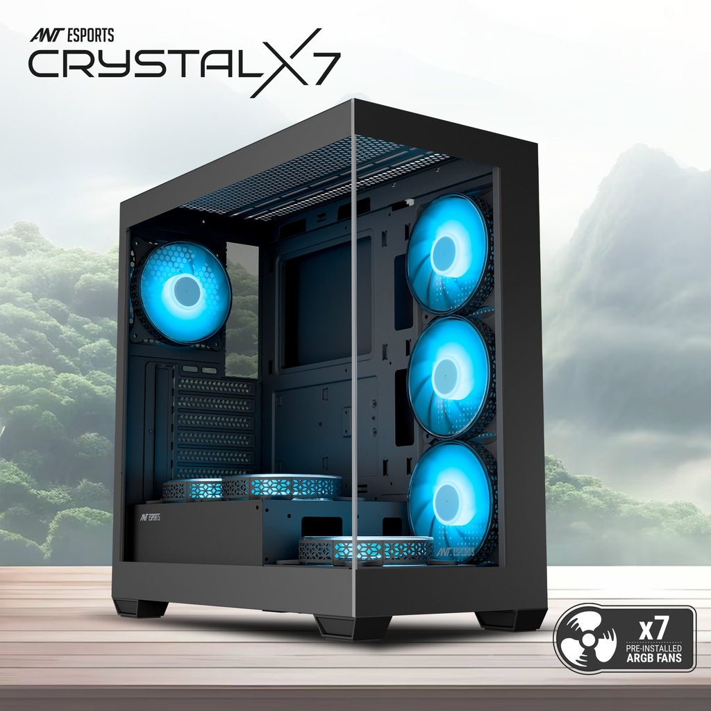 [IC8977] Cabinet Ant Esport  Crystal Z2 Black