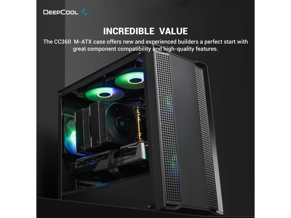 [IC8828] Cabinet Deepcool (CC360 Black ARGB )