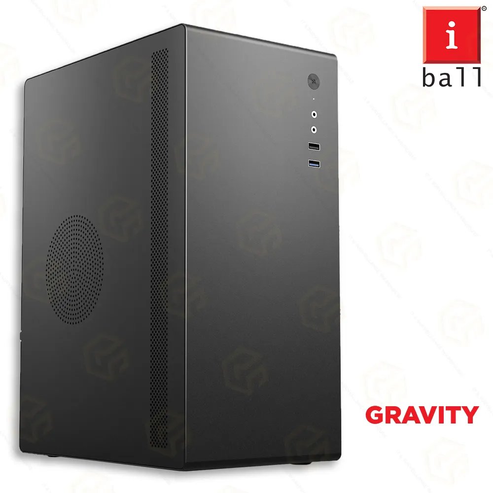 [1205] Cabinet Gaming Iball W/o SMPS Black Stallion