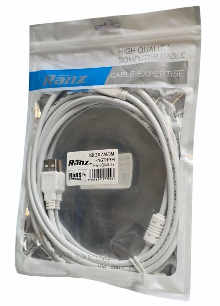 [IC8992] Cable  A to B Ranz  3 Mtr
