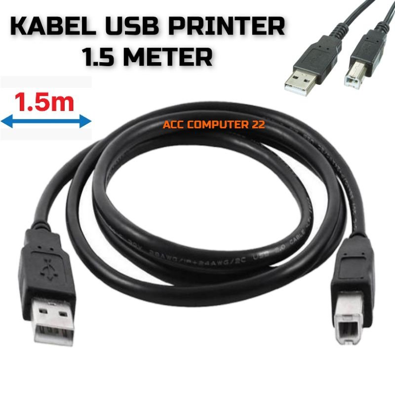 Cable HOC Usb Printer 1.5mtr. HUP03-1.5L