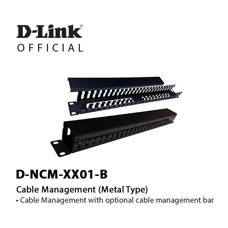 [IC8494] Cable Manager 1U Horizontal  D Link NCM-XX01-B