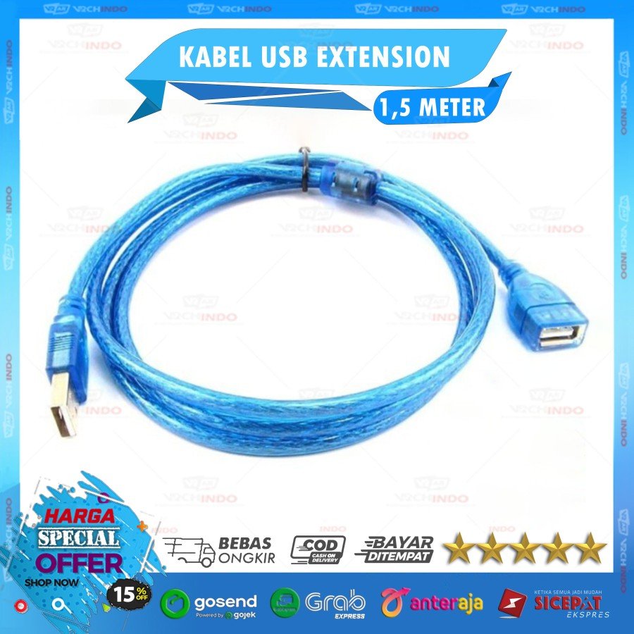 [868] Cable Usb Extention 1.5 Mtr