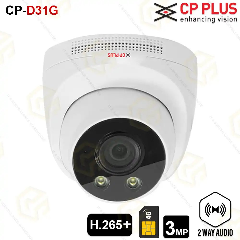 [IC9006] Camera Cpplus 4G Dome CP-D31G 3MP,Mic