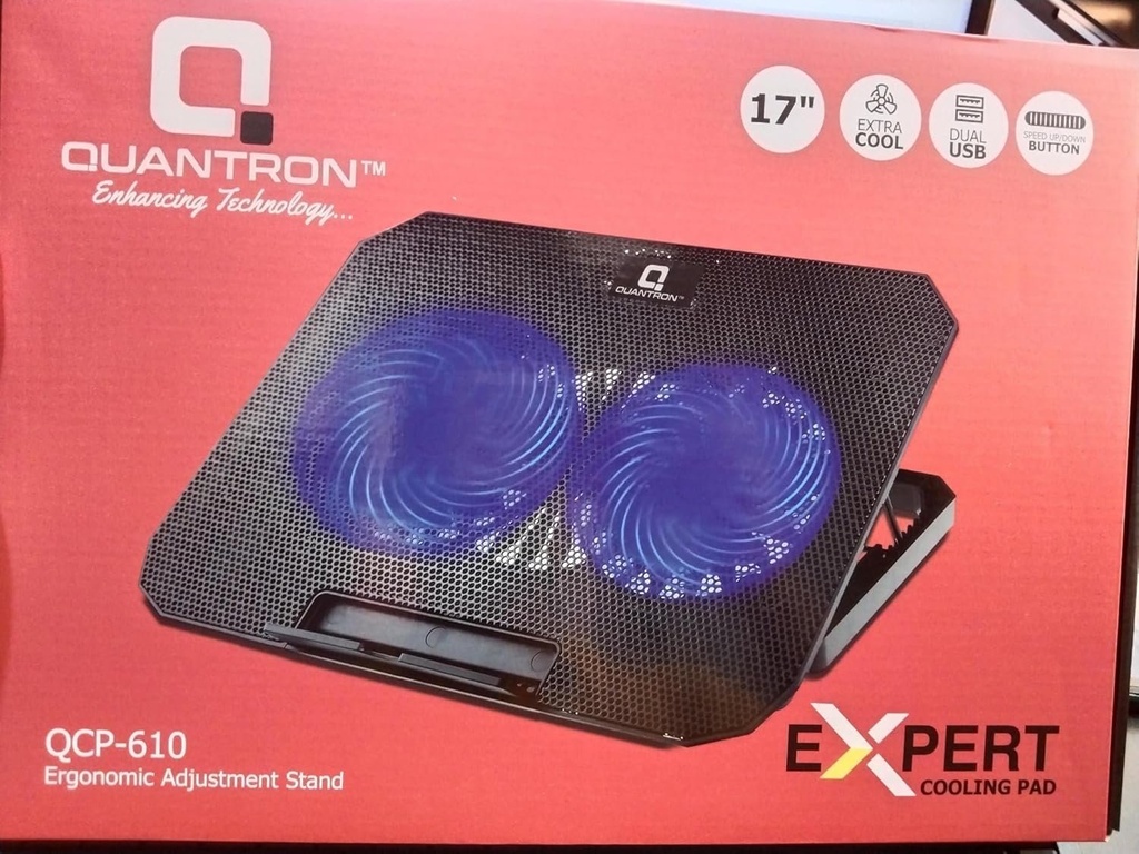 [IC7947] Cooling Pad Quantron QCP-610 Expert Dual Fan