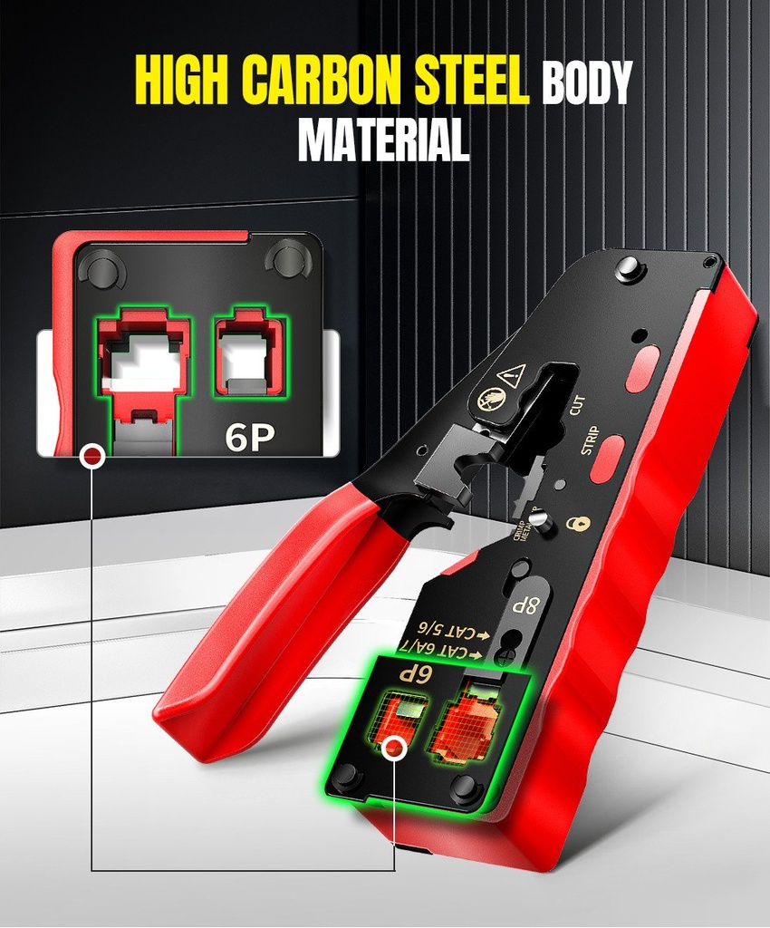 [IC7060] Crimping Tools Cat 7 & Cutter  (Pass Through)