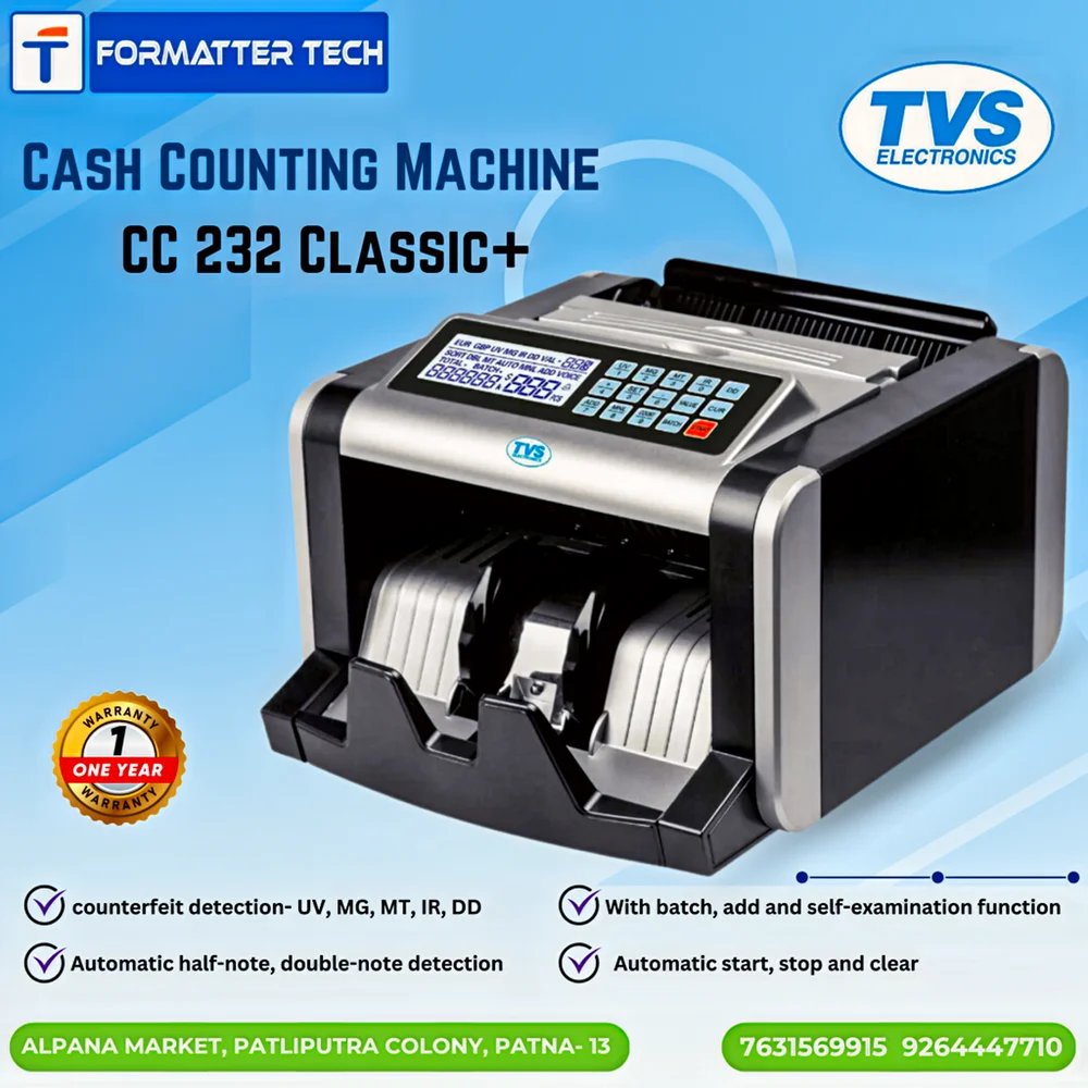 [5960] Currency Counting Machine TVS CC-232 Classic