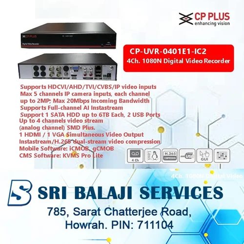 [IC9046] DVR Cpplus Cp-Uvr-0401e1-Ic2  4 Ch.