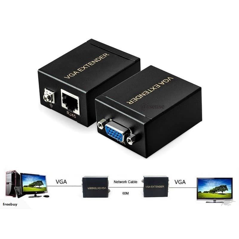 [6107] Extender VGA Over Lan 60Mt.