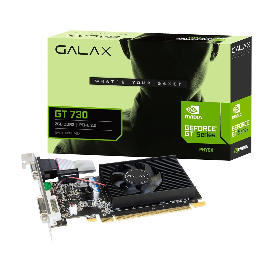 [IC8576] Grafix Card Geforce Galax  GT730LP 4gb Ddr3 Nvidia