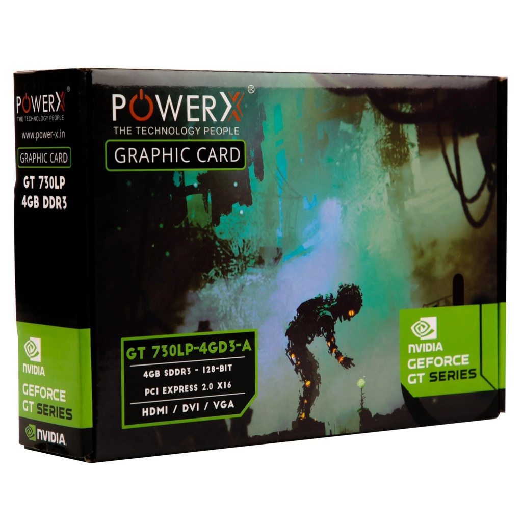 [IC9134] Grafix Card POWERX GT610LP-2GD3 2Gb DDR3