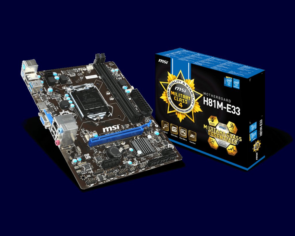 [279] H81 Motherboard MSI H81M-E33
