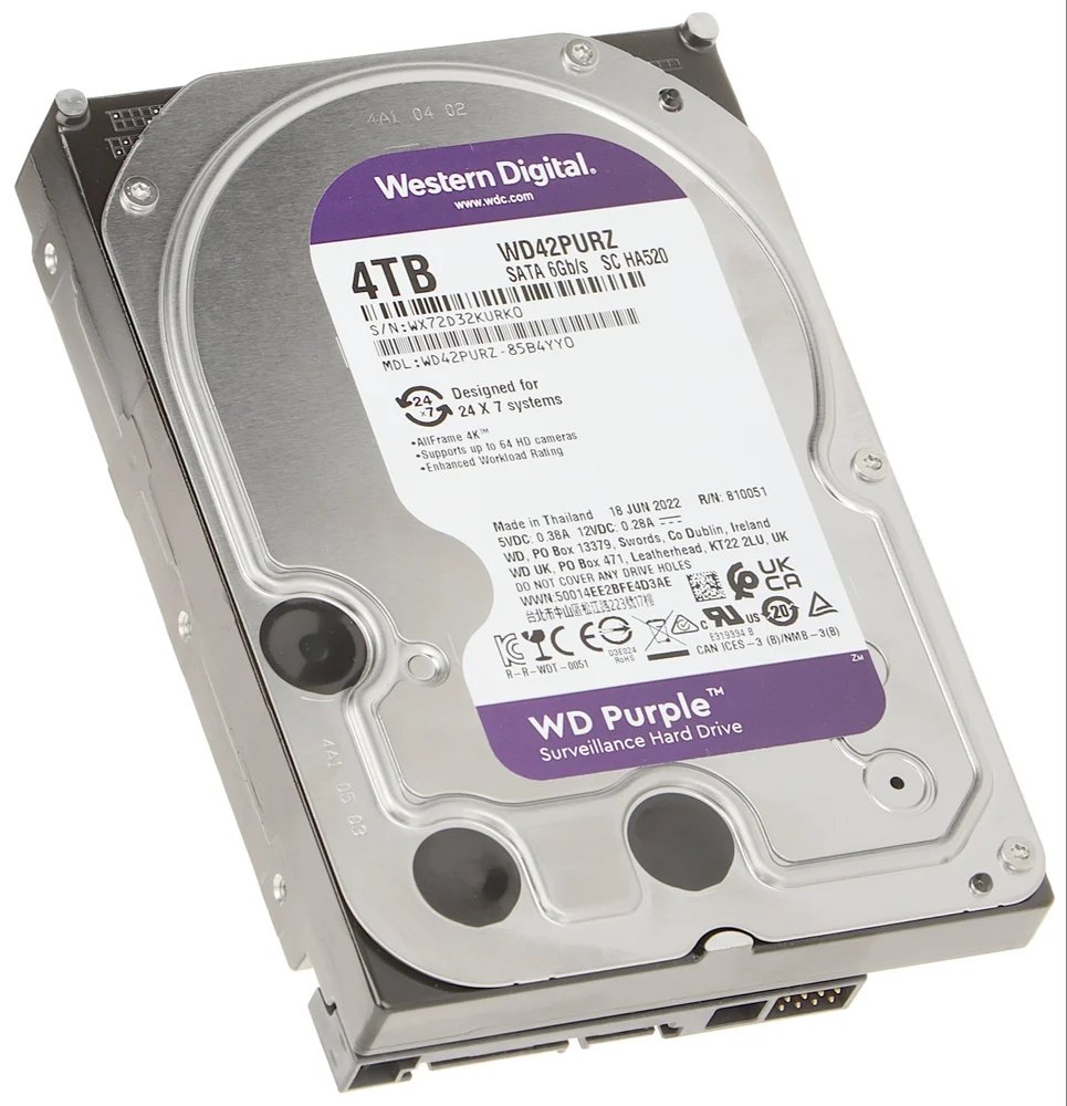 [243] HDD 4TB HDD WD Purple SURVILLANCE DT
