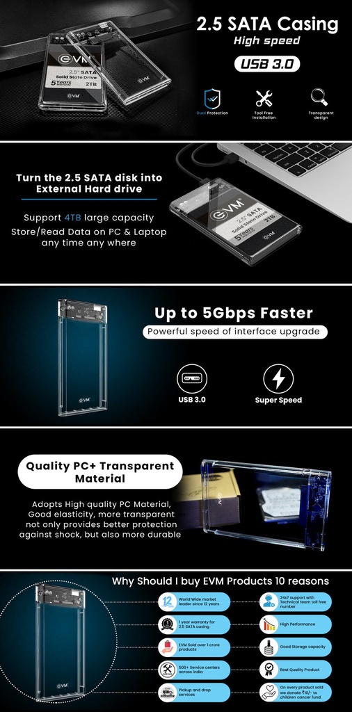 [6378] HDD Casing 2.5" Sata Ultima Usb 3.0