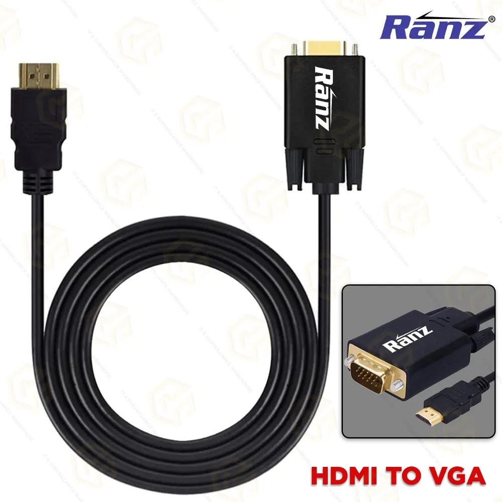 [956] Hdmi to Vga Ranz 1.8M Cable