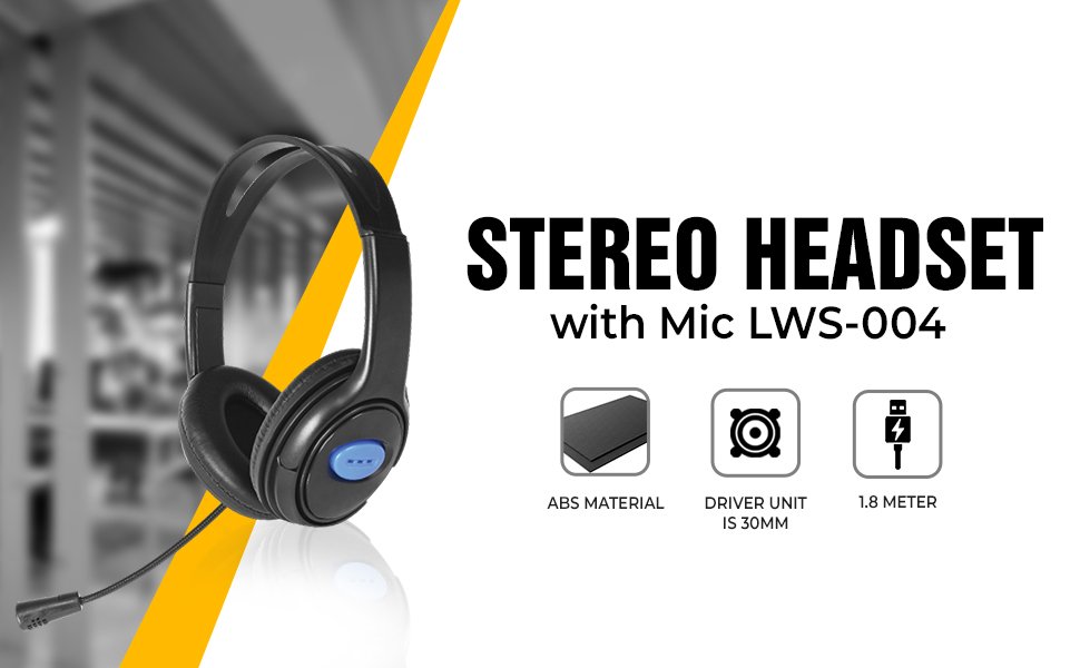 [IC8772] Headphone Lapcare Stereo  with Mic ( LWS-004 )