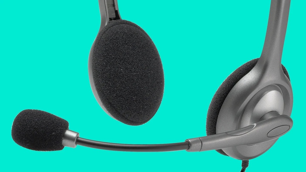 [1176] Head Phone Logitech H110 [Dubble Jack]