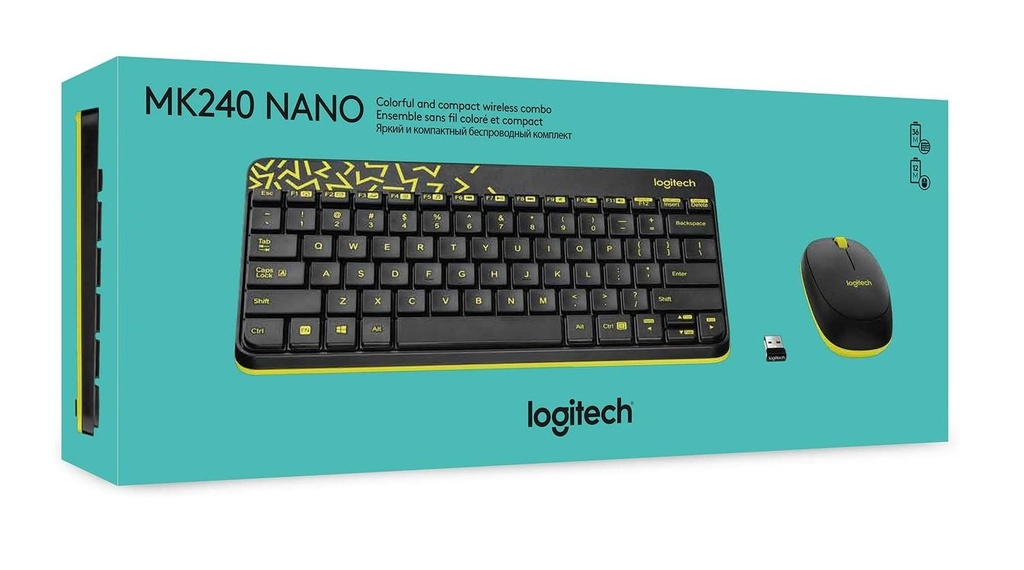 [1178] Keyboard Combo  Logitech Mk240 [Small] White WL