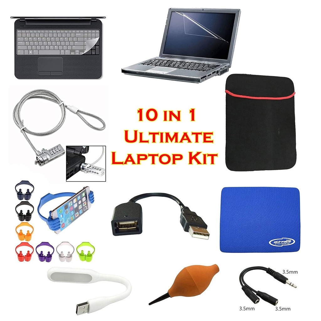 [1064] Laptop Accessories Kit 10 Nos