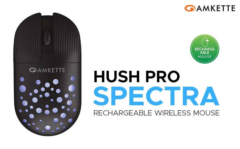[IC7708] Mouse Amkette  Hushpro Spectra Rechargeable WL